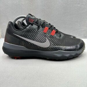 Nike Tiger Woods TW '15 Mens Size 8.5 Golf Shoes Black / Red Spikes Rare Limited